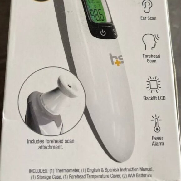 Healthsmart Talking Infrared Ear & Forehead Thermometer, Visual Fever Alarm - Picture 8 of 8